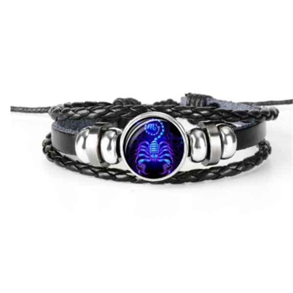 Unisex Zodiac Constellation Braided Design Bracelet.