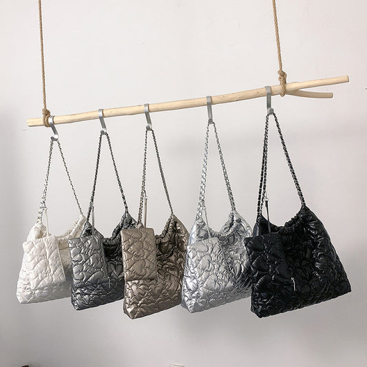 Simple Korean Style Women's Shoulder Bag – Soft PU Leather Crossbody with Multi-Pockets