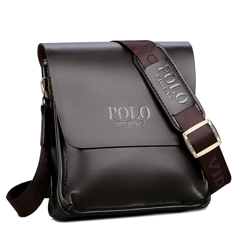 Soft Leather Polo Business Shoulder Bag