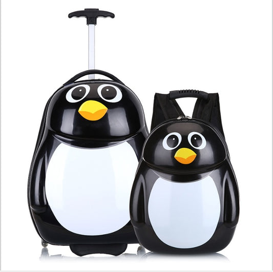 Kids School Travel Trolley Bag – 1 pcs Rolling Backpack with PC Shell