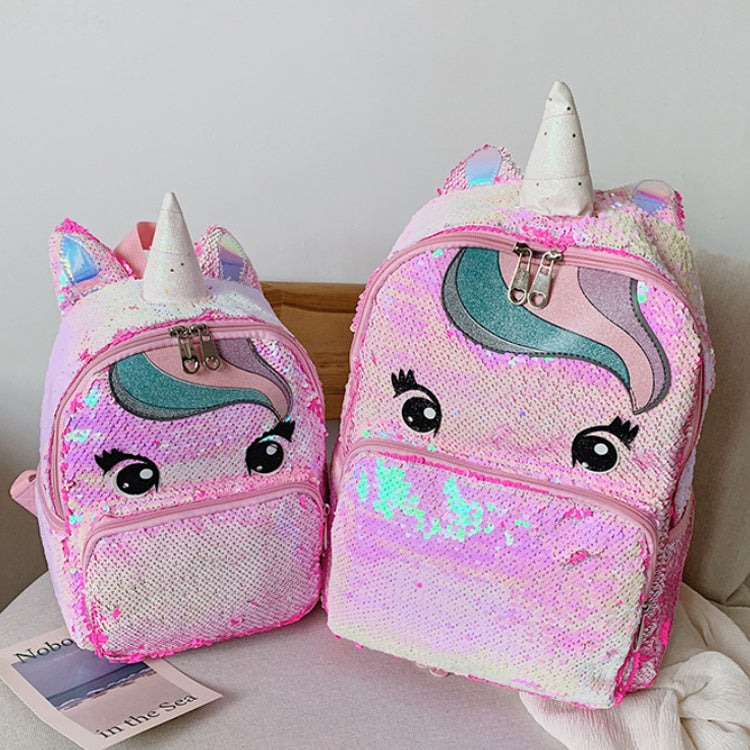 Unicorn Sequin Backpack for Girls – Stylish Glitter School Bag with Soft Straps, Available in 2 Sizes & 8 Colors