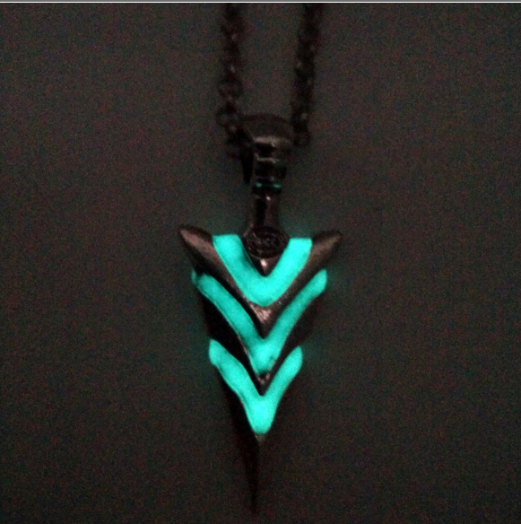 Luminous Arrow Pendant  & Chain