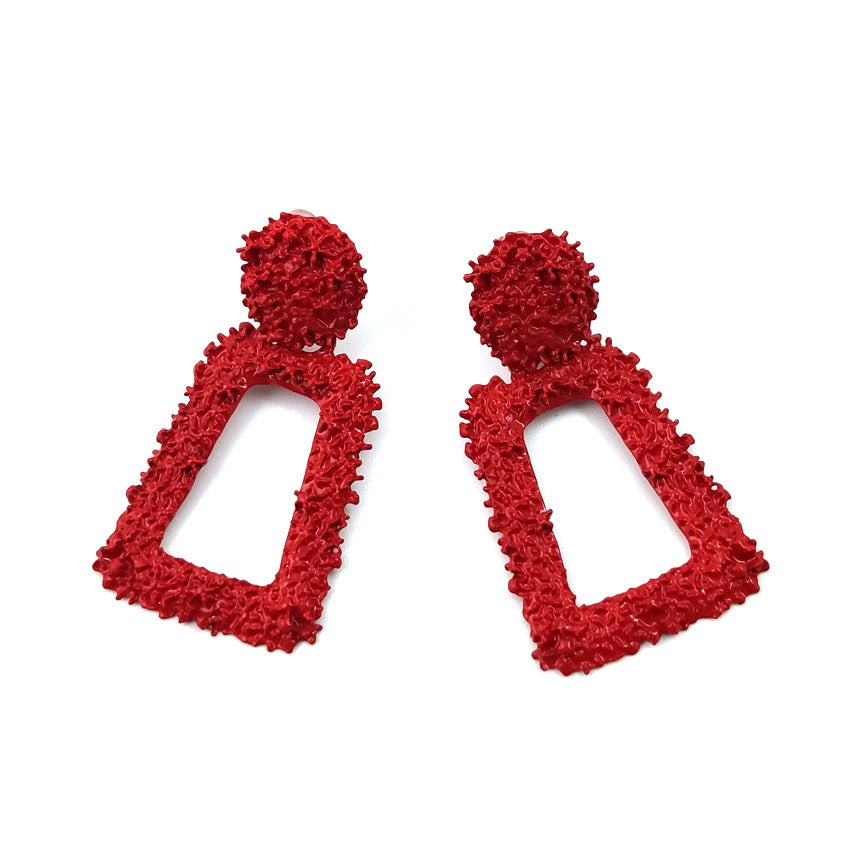 Hollow Trapezoid Earrings