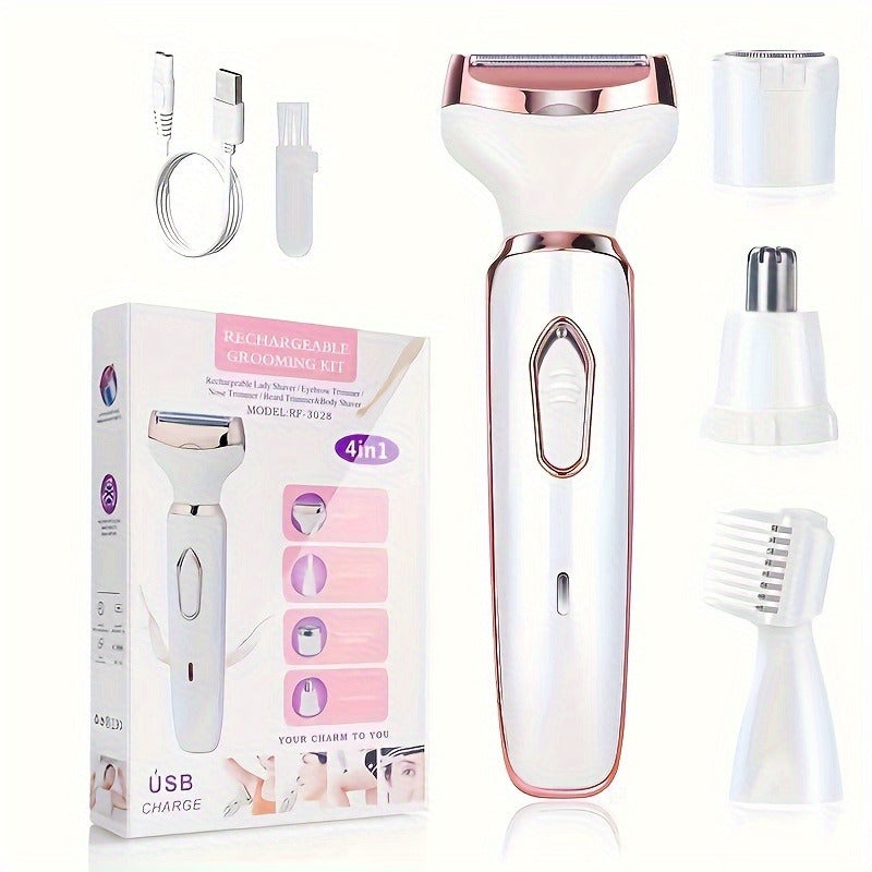 Electric Hair Removal Epilator, 4 in 1