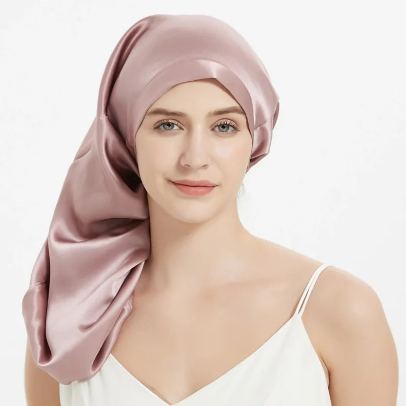 Mulberry Silk Sleeping Cap for Long Hair