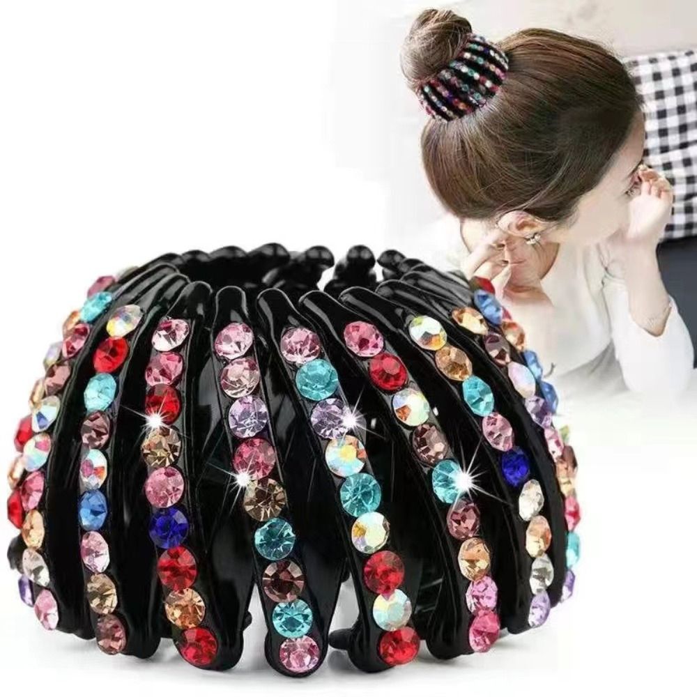 Creative Rhinestone Bird Nest Clips Headwear Hair Accessories