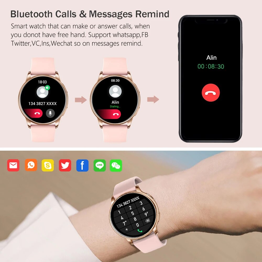 Android & IOS G35 Bluetooth Women Smart Watch