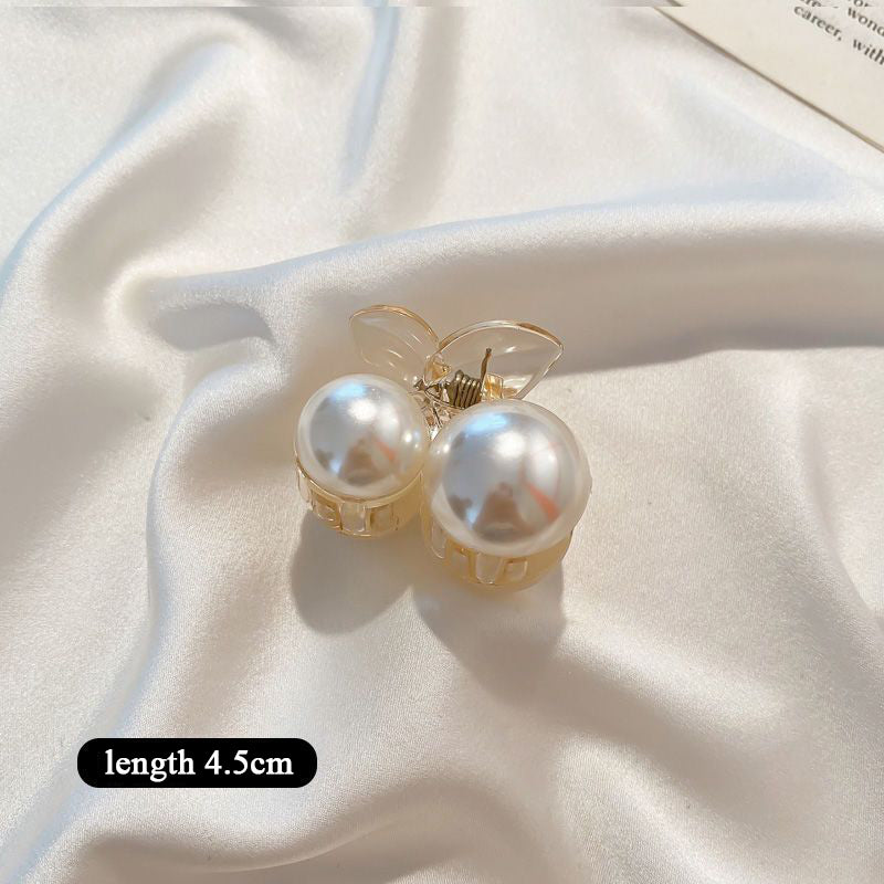 Elegant Big Pearl Hair Claws for Women