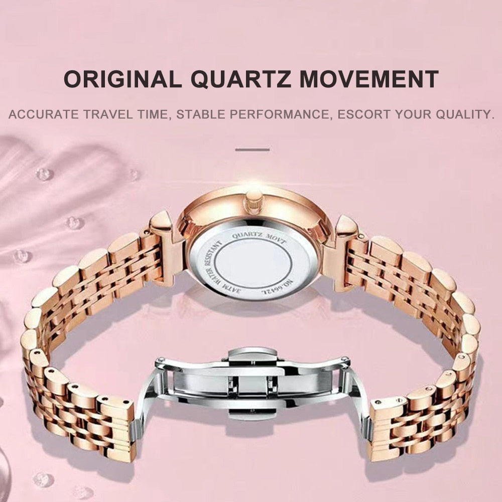 POEDAGAR Quartz Movement Luxury Woman Wristwatch