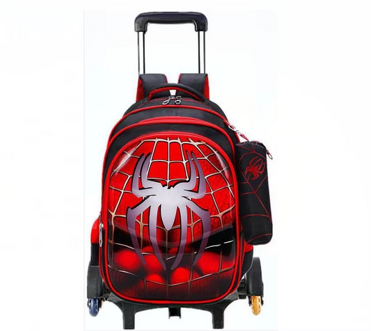 Waterproof School Trolley Backpack with Wheels for Boys & Girls – Wheeled School Bag & Trolley Bag