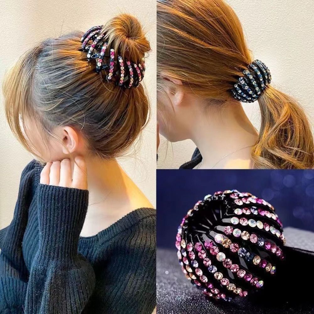 Creative Rhinestone Bird Nest Clips Headwear Hair Accessories