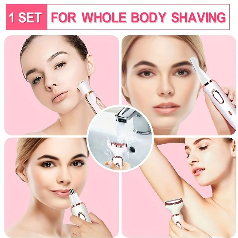 Electric Hair Removal Epilator, 4 in 1