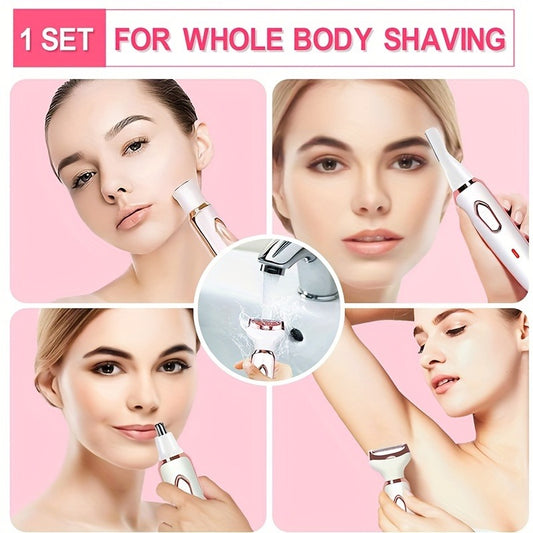 Electric Hair Removal Epilator, 4 in 1