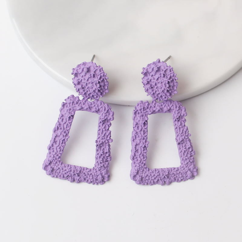 Hollow Trapezoid Earrings