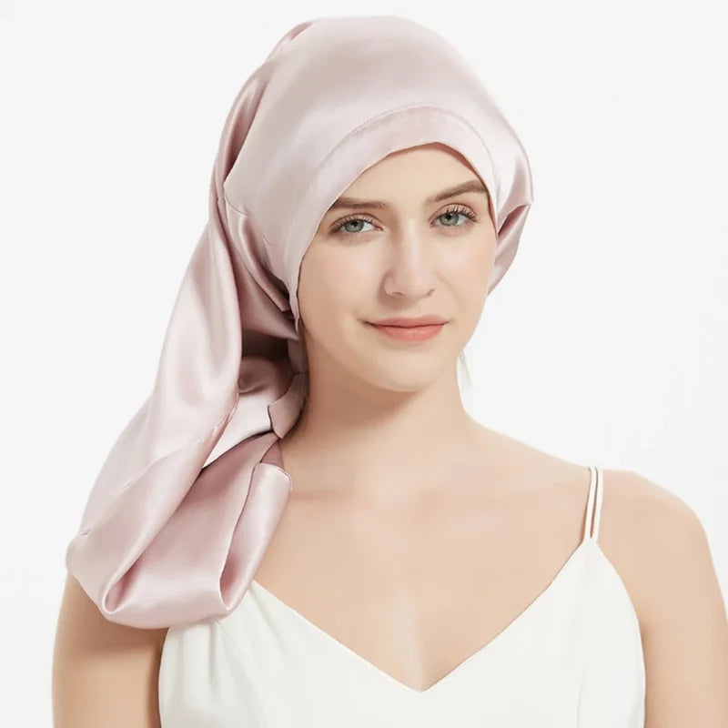 Mulberry Silk Sleeping Cap for Long Hair