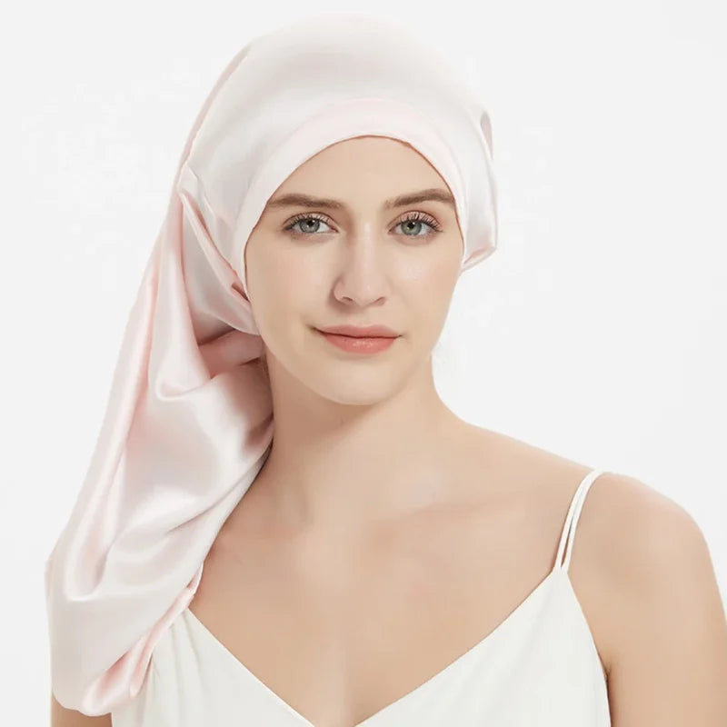 Mulberry Silk Sleeping Cap for Long Hair