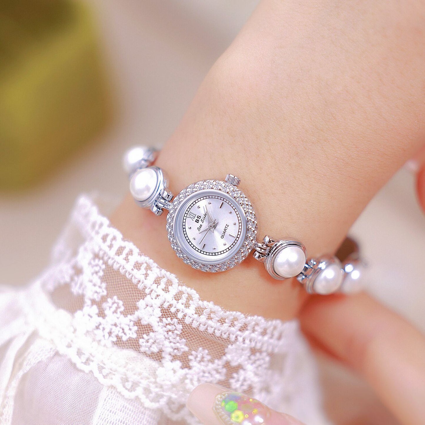 Light Luxury Pearl Bracelet Watch