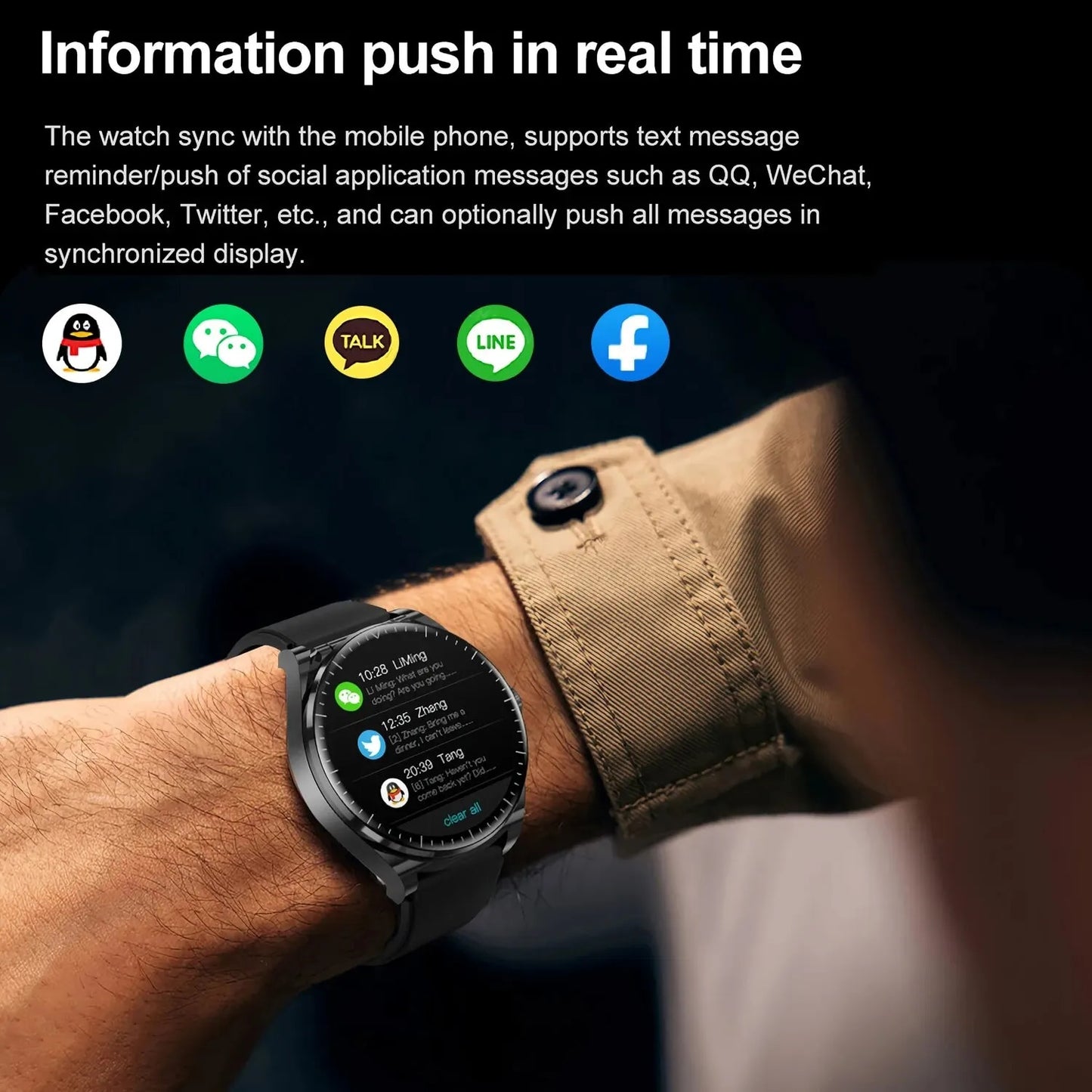 2024 Sports TWS Earphone & Bluetooth Touch Smart Watch