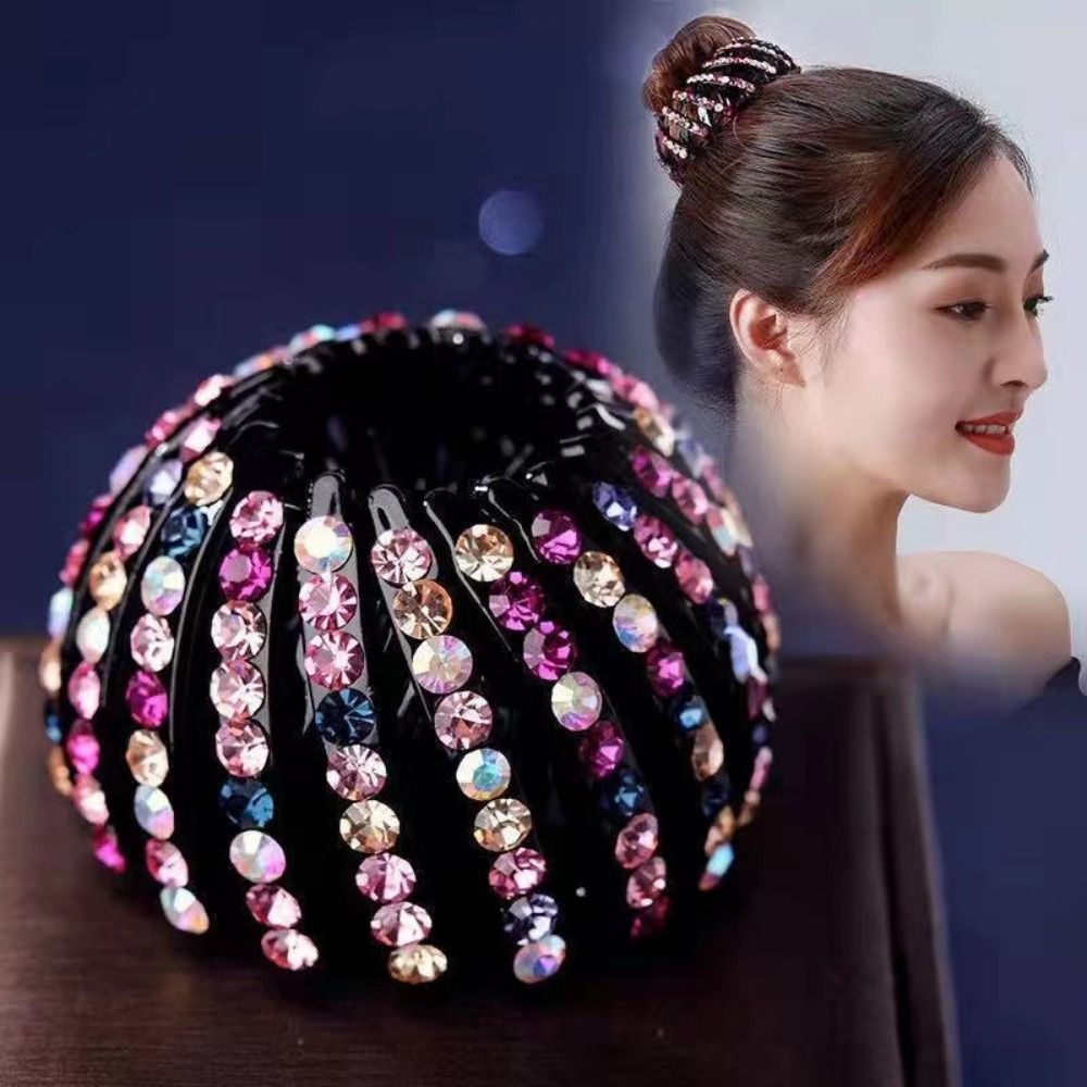 Creative Rhinestone Bird Nest Clips Headwear Hair Accessories