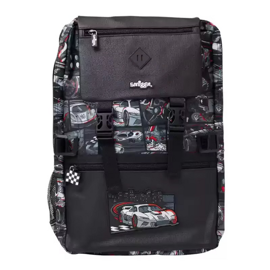 Racing Car Backpack Set for Boys Smiggle – Large School Bag with Lunch Bag, Wallet & Pencil Case for Students