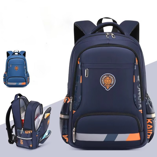 Orthopedic Multi-Pocket School Backpack for Boys – Durable Primary & High School Kids Schoolbag