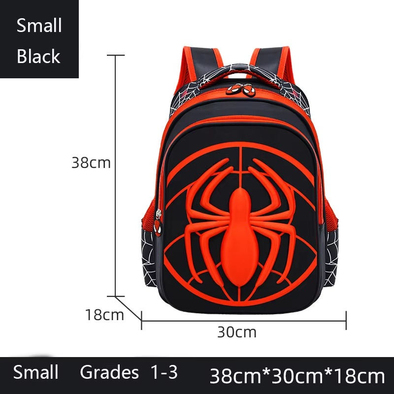 Spider Cartoon Kids School Backpack & Pencil Case Set – Waterproof Primary Bag for Boys & Girls