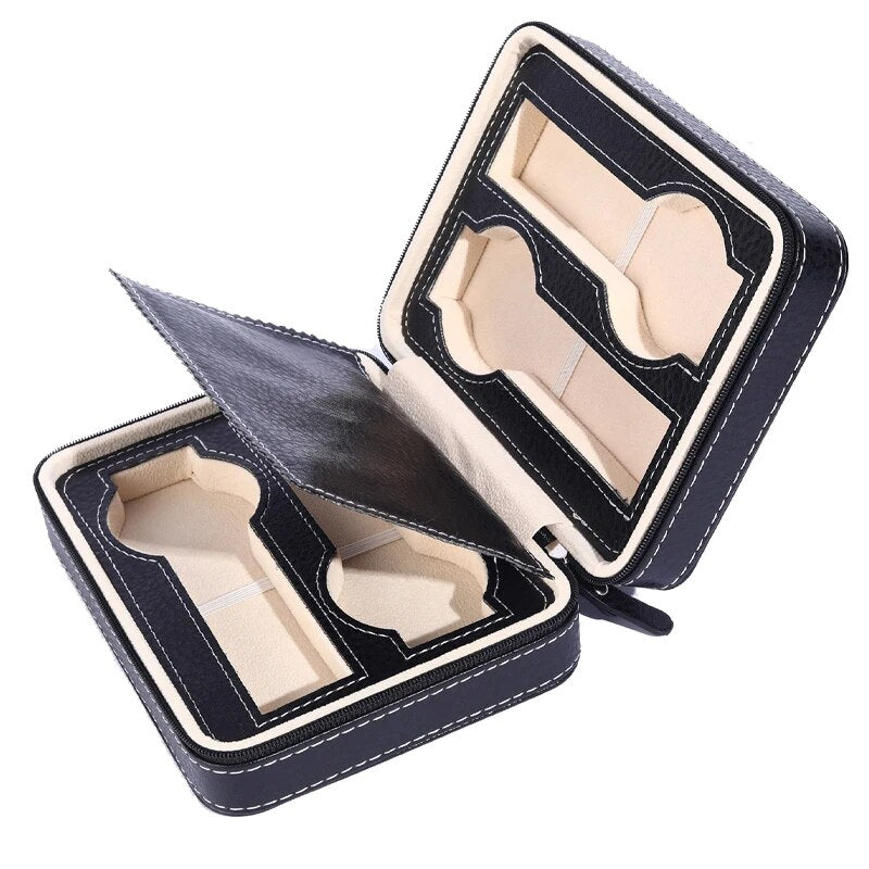 New Portable PU Leather Watch Box / Case