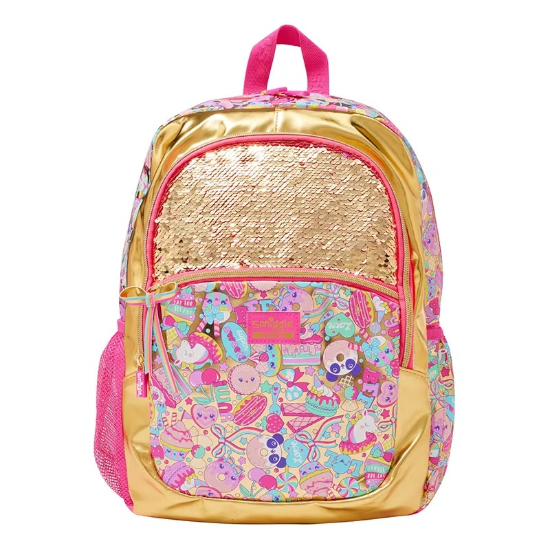 Golden Smiggle Style Kids School Backpack Set – Student Bag, Pencil Case & Lunch Bag Gift