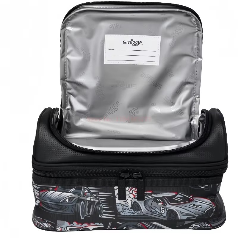 Racing Car Backpack Set for Boys Smiggle – Large School Bag with Lunch Bag, Wallet & Pencil Case for Students