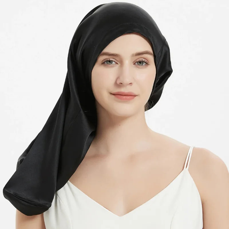 Mulberry Silk Sleeping Cap for Long Hair