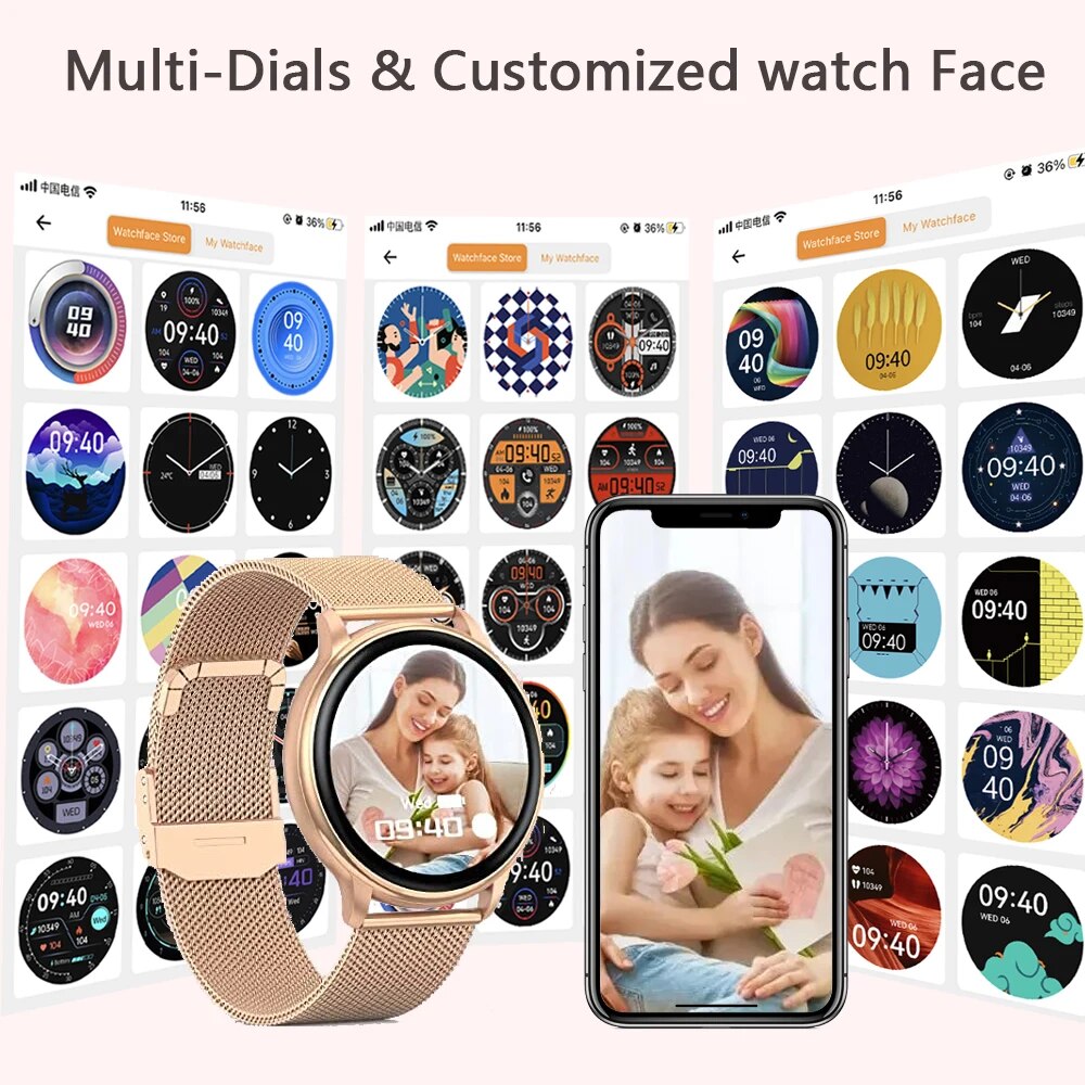 Android & IOS G35 Bluetooth Women Smart Watch