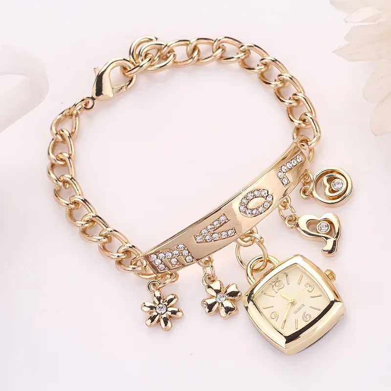 Chain Bracelet with watch