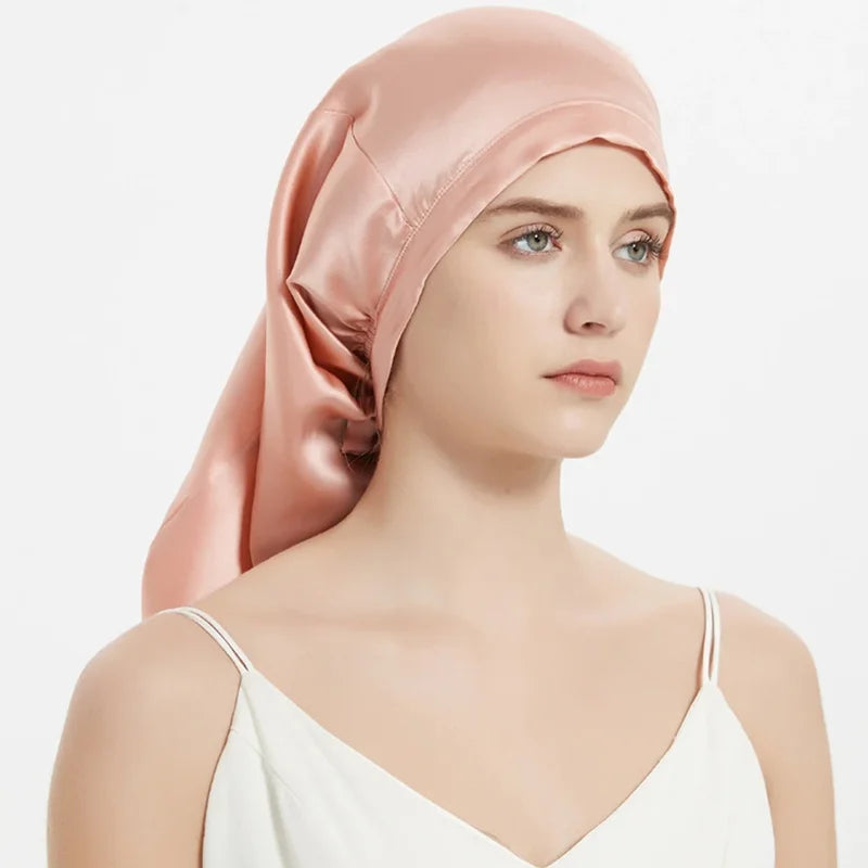 Mulberry Silk Sleeping Cap for Long Hair