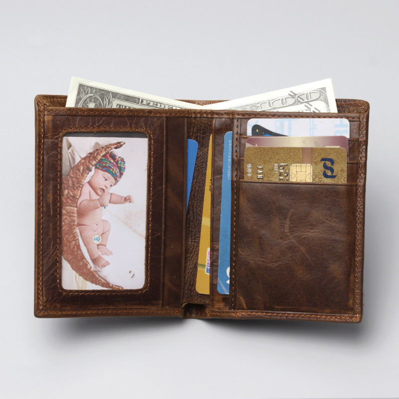 Crocodile Pattern Casual Retro Men's Wallet