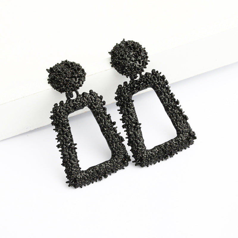 Hollow Trapezoid Earrings