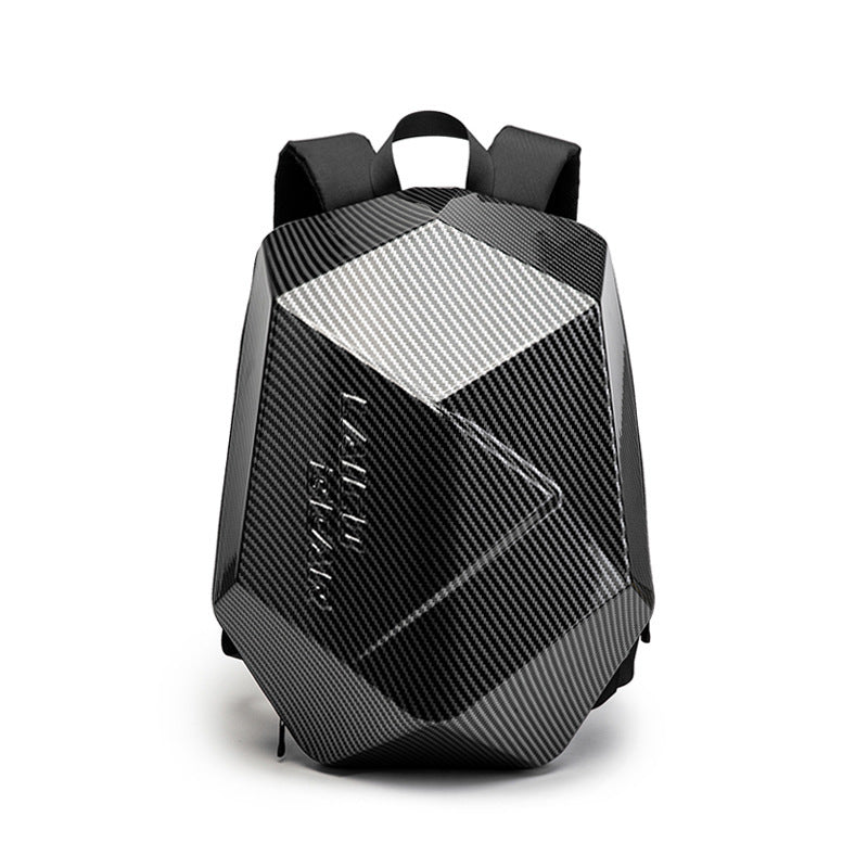 Motorcycle Hard Shell Backpack – 50L Waterproof ABS Riding Gear Bag with Helmet Compartment