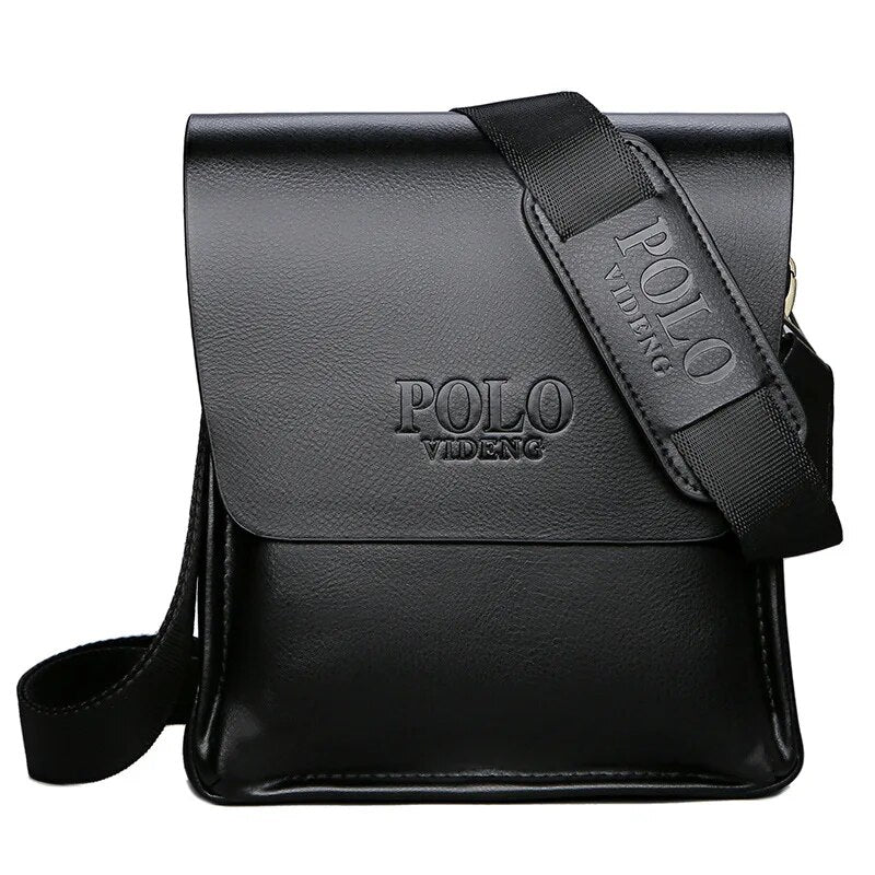 Soft Leather Polo Business Shoulder Bag