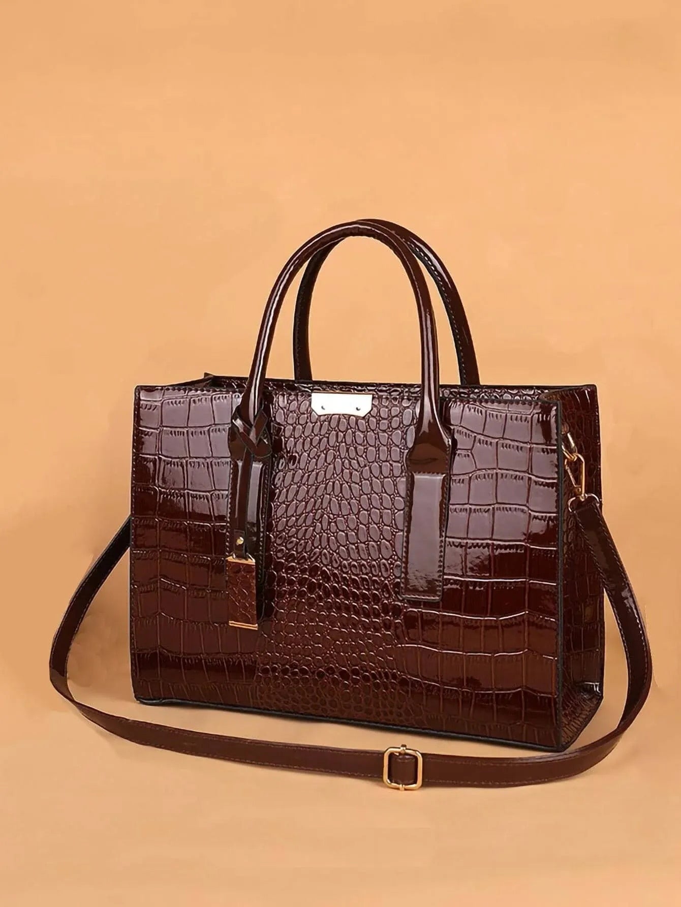 Luxury PU Handbag Crocodile Pattern-AE