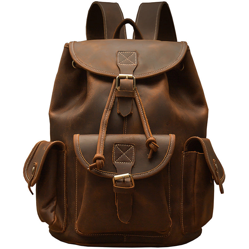 Handmade Genuine Leather Retro Backpack