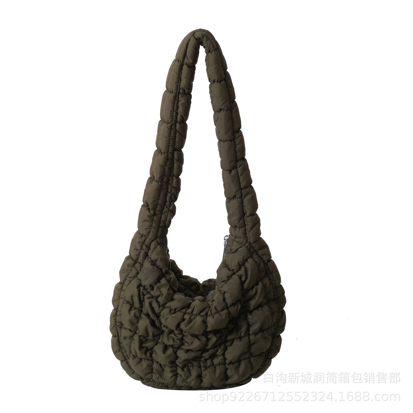 Pleated Cloud Bag – Large Capacity Fashion Shoulder Tote, Silk Texture, Macaron Colors