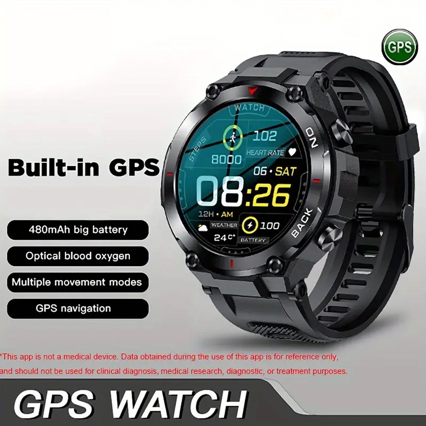 Outdoor Military Smart Watch