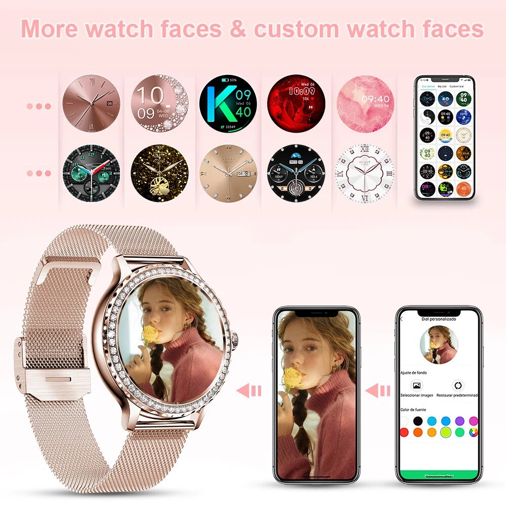 Women Bluetooth Smartwatch IOS & Android