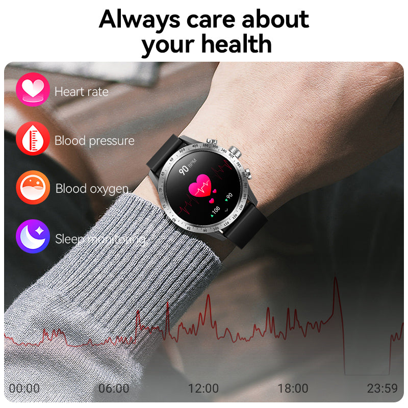 Women Touch Screen Waterproof Sport Smartwatch with Bluetooth Connect