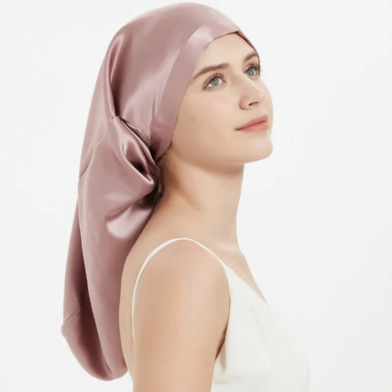 Mulberry Silk Sleeping Cap for Long Hair