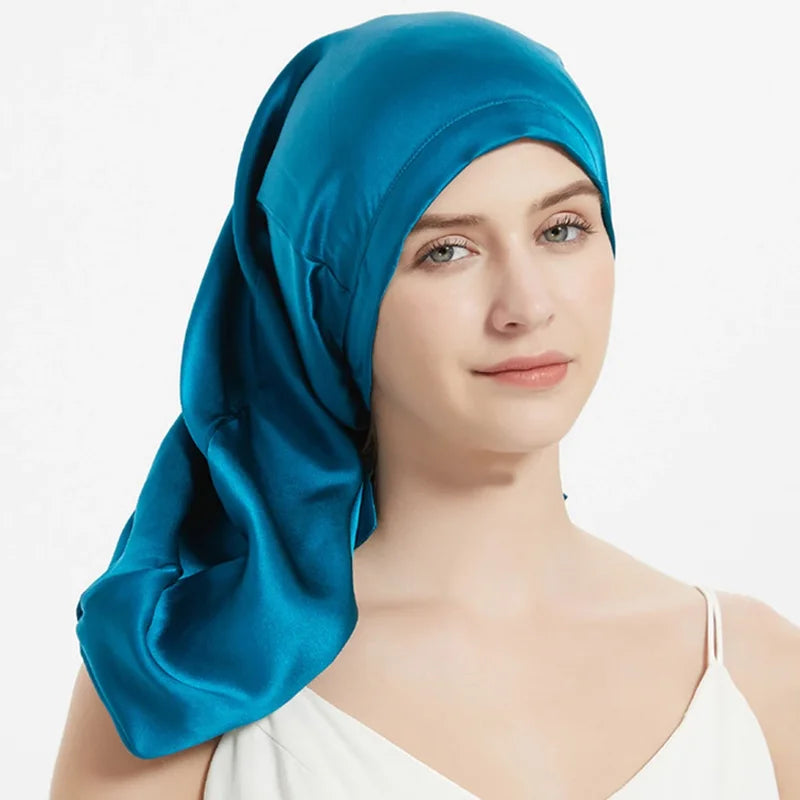 Mulberry Silk Sleeping Cap for Long Hair