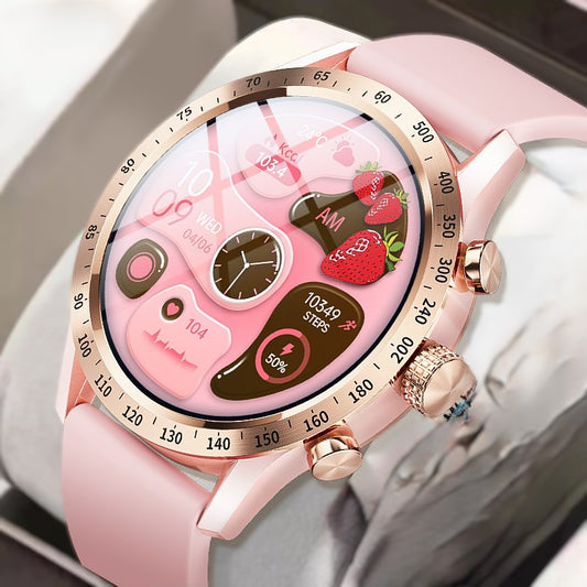 Women Touch Screen Waterproof Sport Smartwatch with Bluetooth Connect