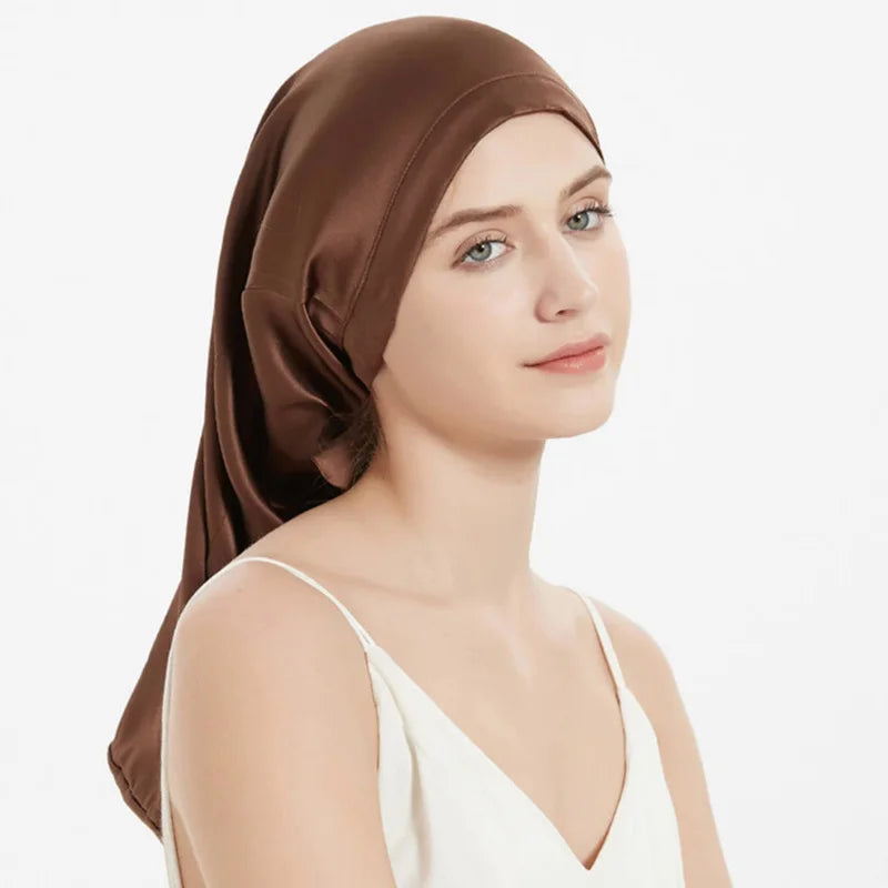 Mulberry Silk Sleeping Cap for Long Hair