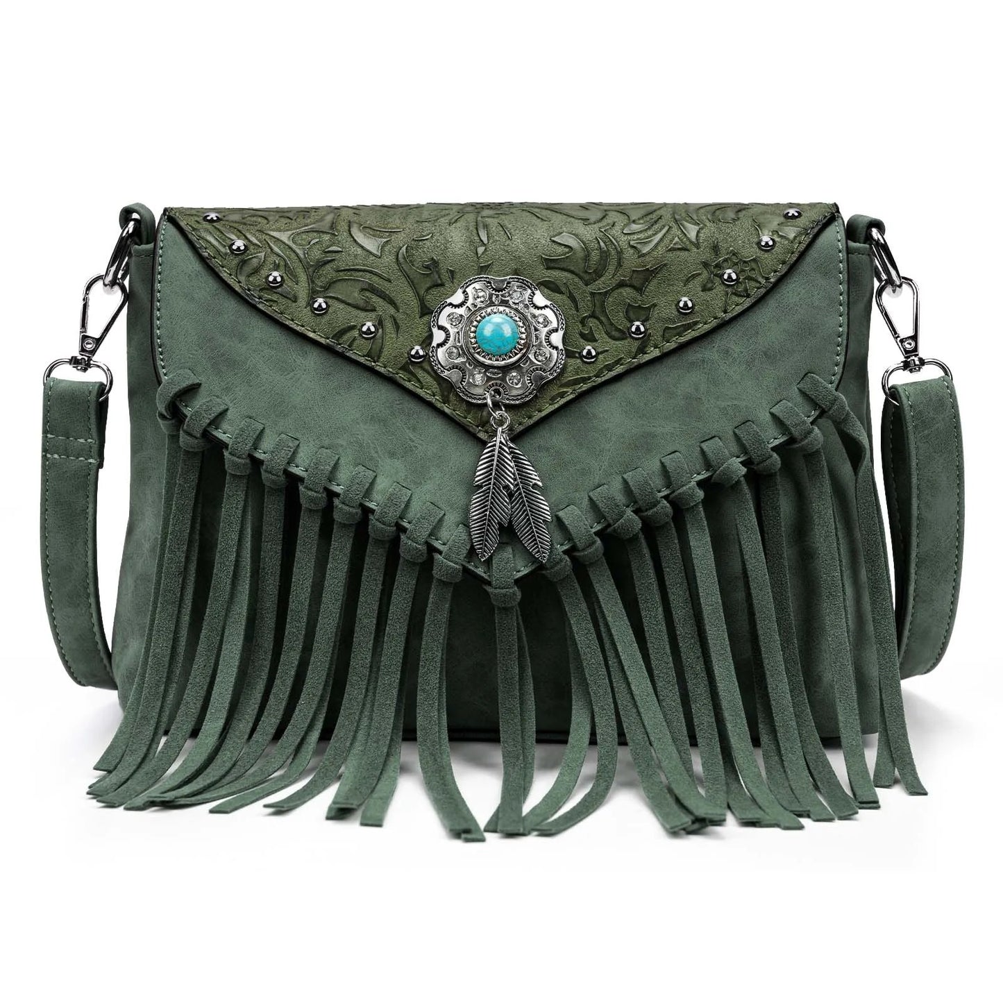 Fringe Leather Luxury Clutch