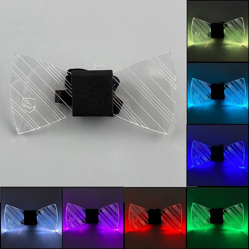 LED Acrylic DJ Luminous Bow Tie