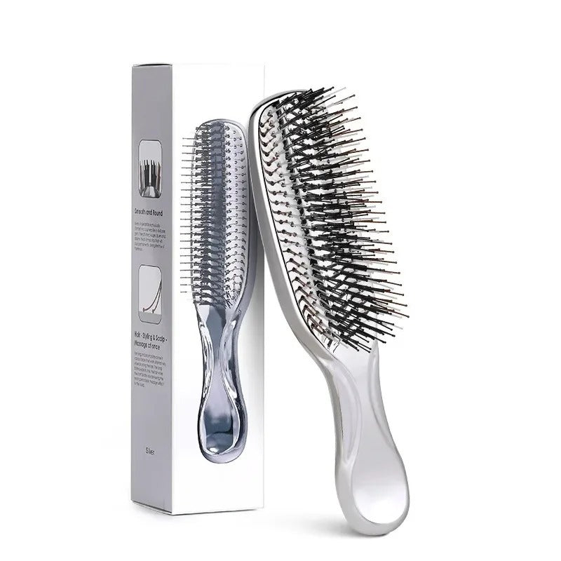 Electroplated  Scalp Massage Shampoo Brush – Japanese Wet Detangling Massager